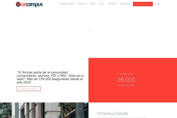 oncampus.es site used Oncampus