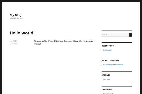 WordPress website example screenshot