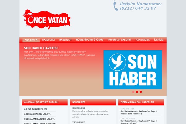 once-vatan.com site used Oncevatan