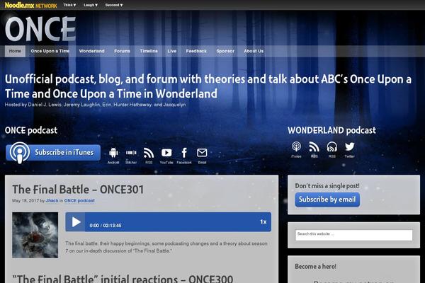 oncepodcast.com site used Genesis-once