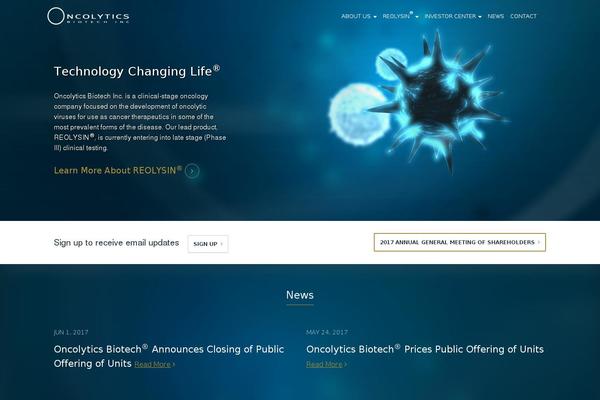 oncolyticsbiotech.com site used Oncolytics