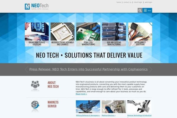 Neotech theme site design template sample