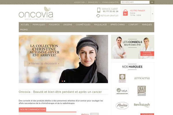 oncovia.fr site used Oncovia