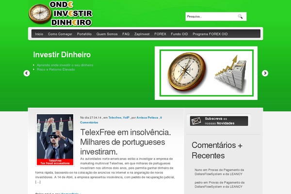 ondeinvestirdinheiro.com site used Cyanslide