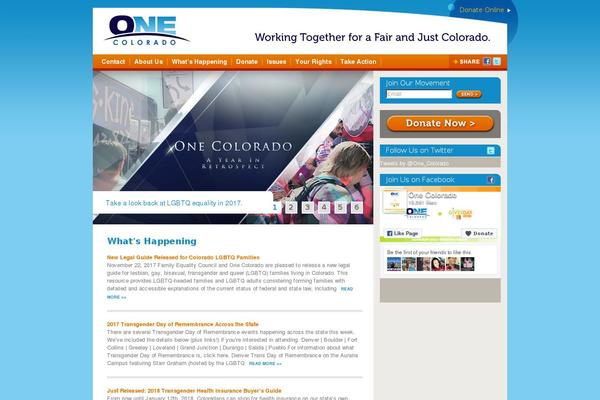 one-colorado.org site used Onecolorado