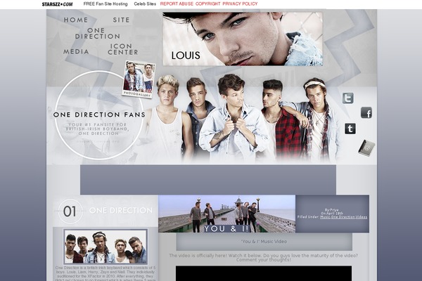 one-directionfans.com site used Lookinfine