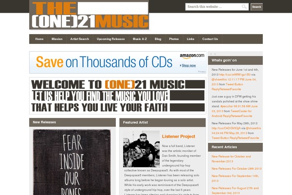 one21music.com site used Outreach