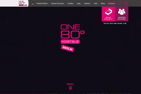 one80hostels.com site used Umi-waterfall