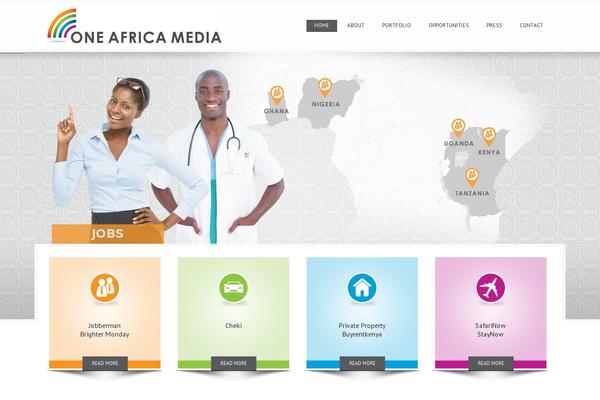 oneafricamedia.azurewebsites.net site used Pixel Design