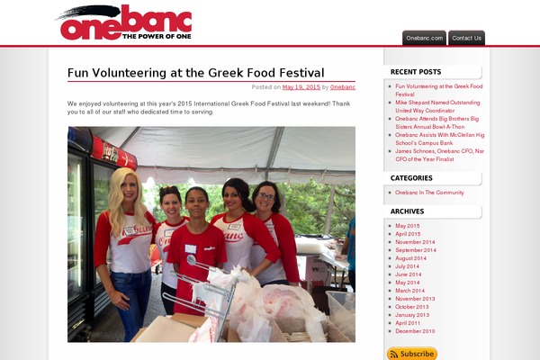 onebancnews.com site used Onebanc