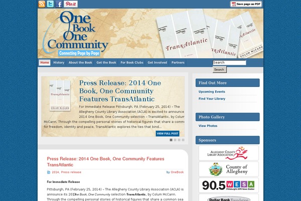 onebookonecommunity.org site used Graphene2014