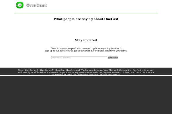 onecast.me site used Onecast