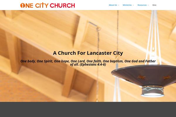 onecitychurchlancaster.com site used Churchweb
