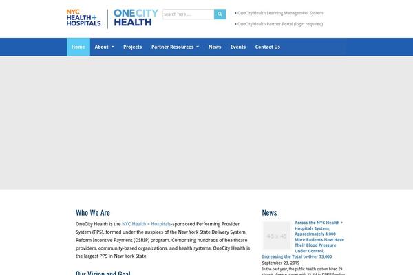 onecityhealth.org site used Onecityhealth