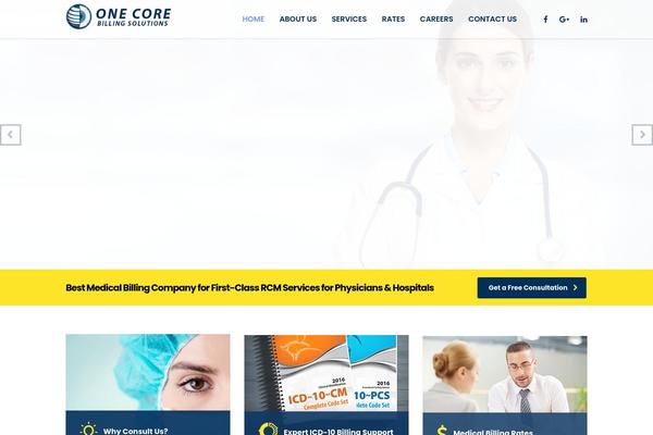 Consulting-child theme site design template sample