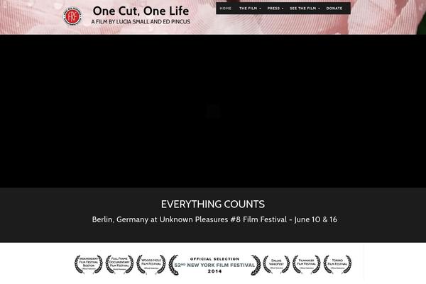 onecutonelife.com site used SKT Filmmaker