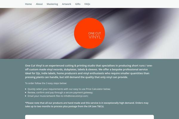 onecutvinyl.com site used Onecutvinyl