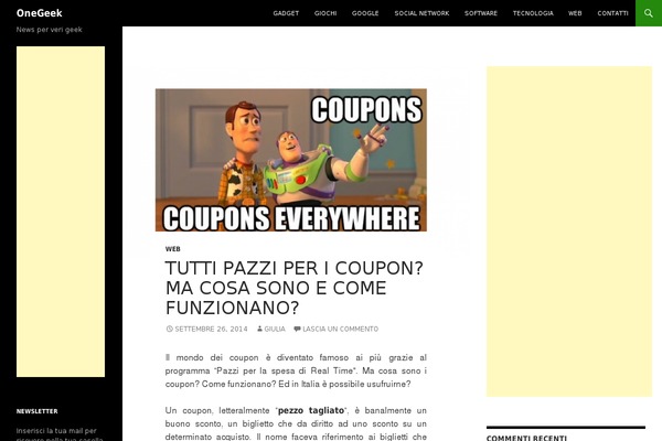 Twenty Fourteen theme site design template sample