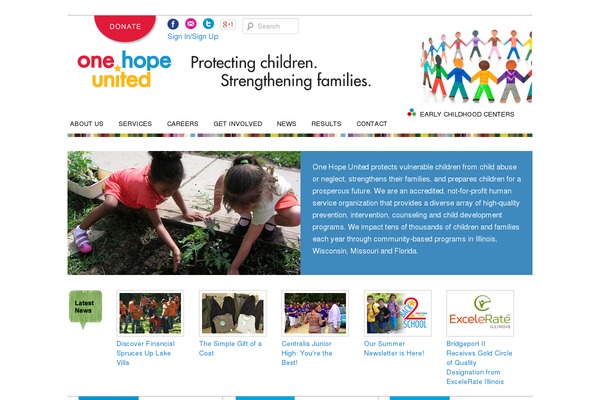 onehopeunited.org site used Vibrant_theme