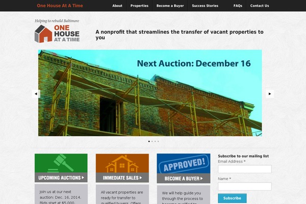 onehousebaltimore.org site used Onehouse