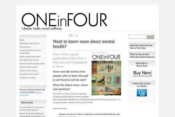oneinfourmag.org site used Click-and-read