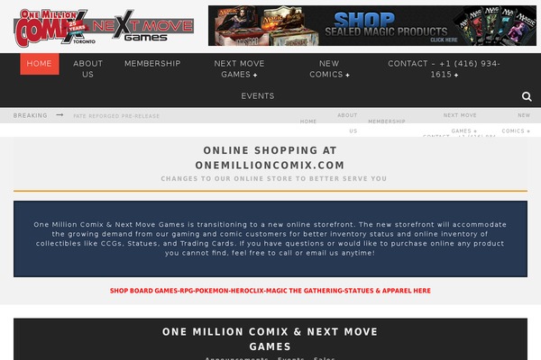 onemillioncomix.com site used Valenti-temp