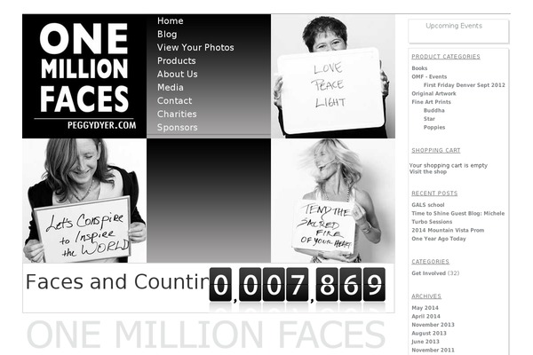 onemillionfaces.org site used Omf