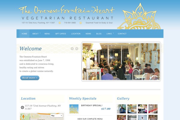 Diner theme site design template sample