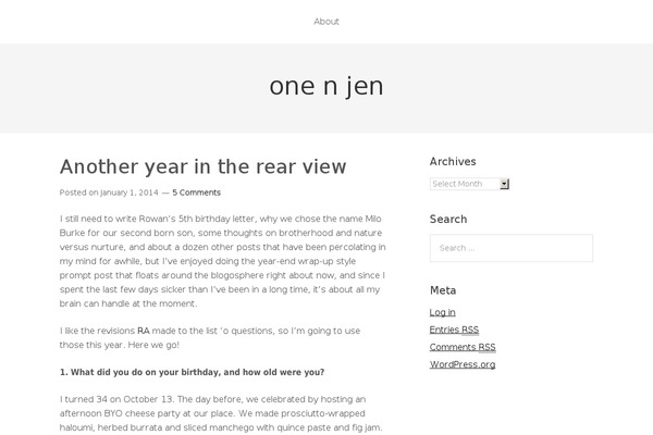 WordPress website example screenshot