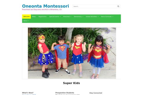 WordPress website example screenshot