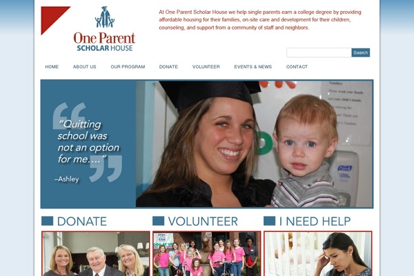 oneparentscholarhouse.org site used Opsh2015_temp05