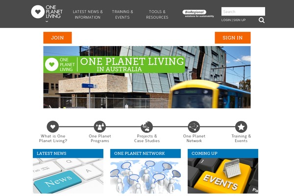 oneplanetliving.org.au site used Oplaus