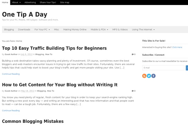 onetipaday.com site used Canvas2014