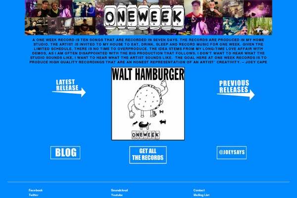 oneweekrecords.com site used Oneweekrecords