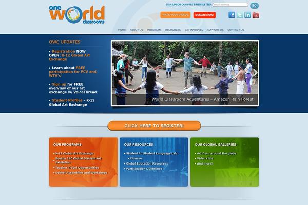 oneworldclassrooms.org site used Oneworldclassrooms