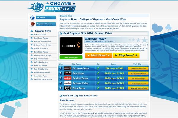 ongameskins.com site used Blackjack