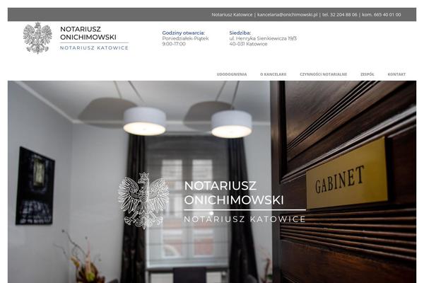 Infinite theme site design template sample