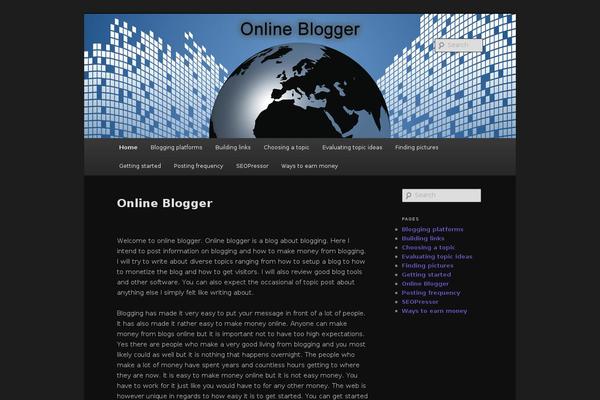 Twenty Eleven theme site design template sample