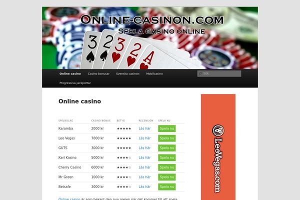 WordPress website example screenshot
