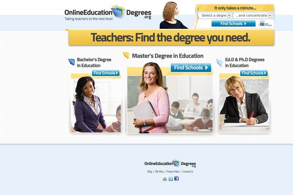 onlinedegrees theme websites examples