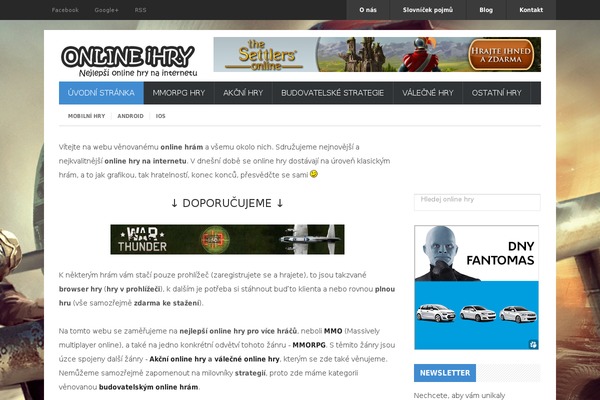 Gamenews theme site design template sample