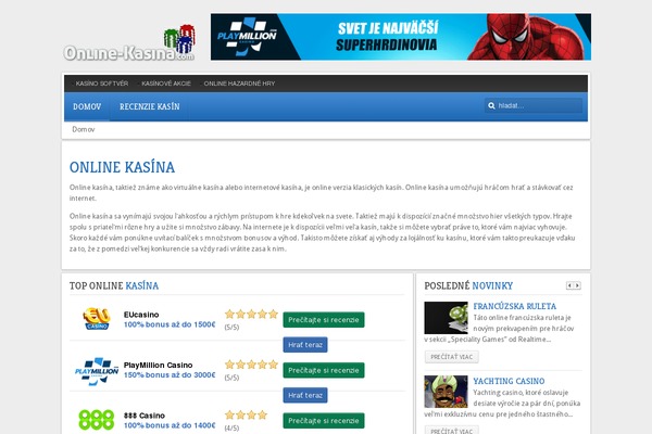 online-kasina.com site used Onlinekasinacom