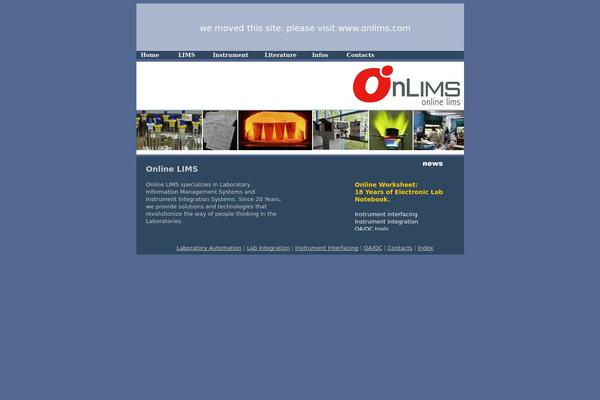 online-lims.com site used Onlims