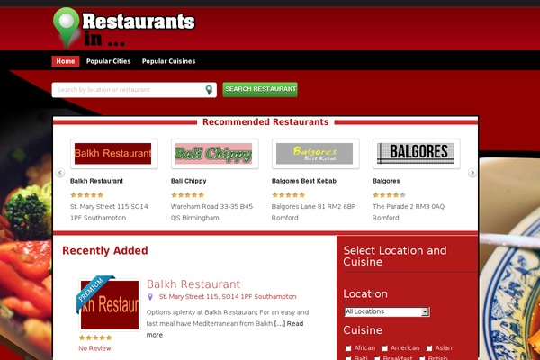 online-restaurants.info site used Geocrafttheme-pizza