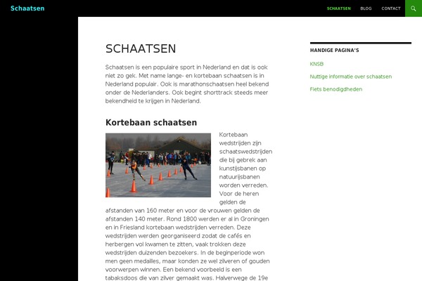 WordPress website example screenshot