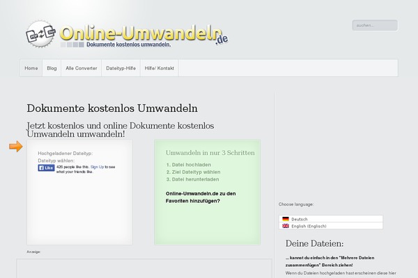 online-umwandeln.de site used Minimal_responsive