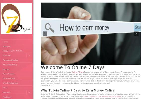 WordPress website example screenshot