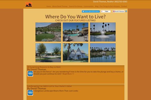 WordPress website example screenshot