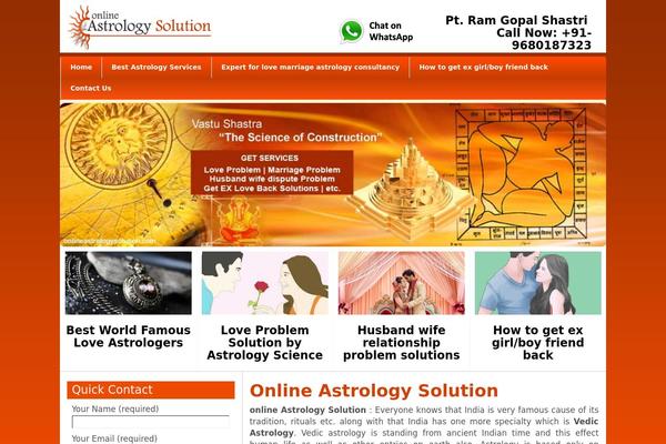 onlineastrologysolution.com site used Astrology