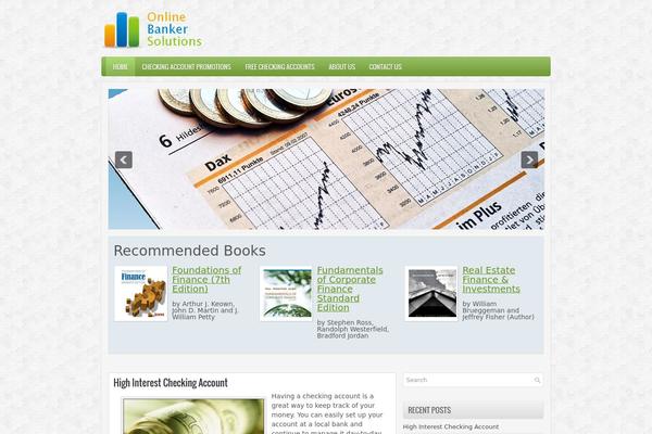 Financial theme site design template sample